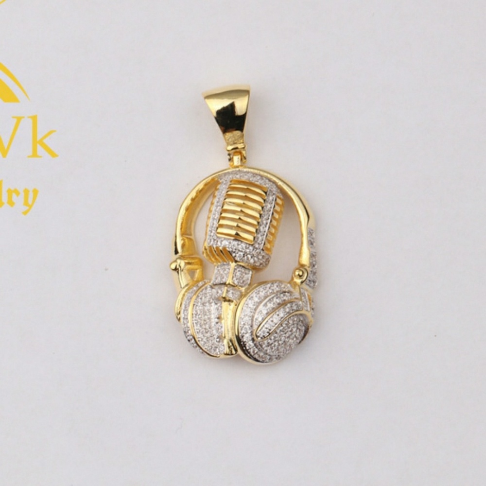 Iced Out Custom Headset & Mic Pendant